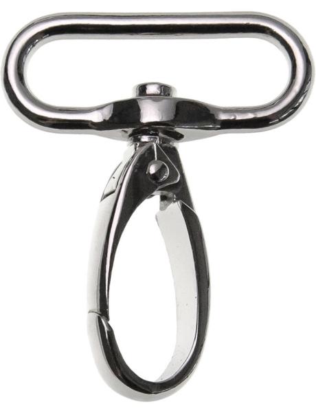 Metall-Karabiner 4 cm Breite Silber